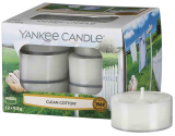 Yankee Candle Clean Cotton - 12 kusů čajové svíčky