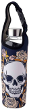 Skleněná láhev na vodu s obalem Skulls & Roses 500ml
