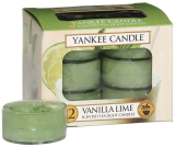 Yankee Candle Vanilla Lime - 12 kusů čajové svíčky