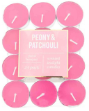 Čajové svíčky Peony & Patchouli 24 kusů