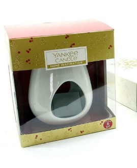 Aromalampa Yankee Candle keramická bílá + balení vosku Yankee Candle 75 g