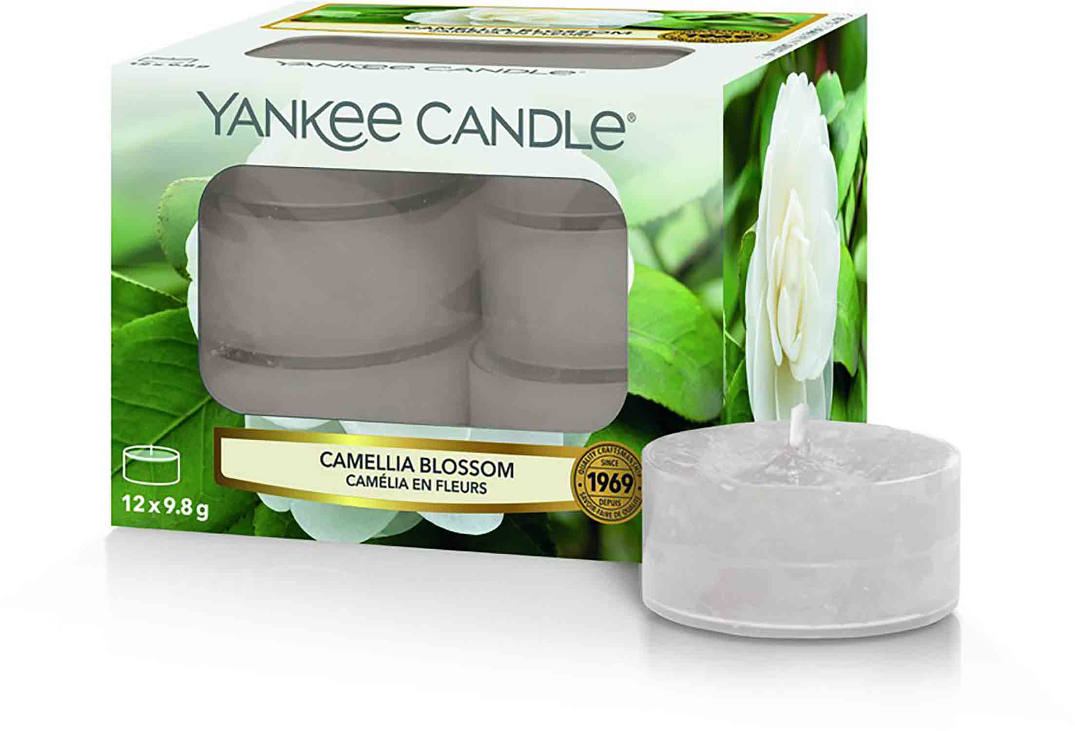 Yankee Candle Camellia Blossom - 12 kusů čajové svíčky