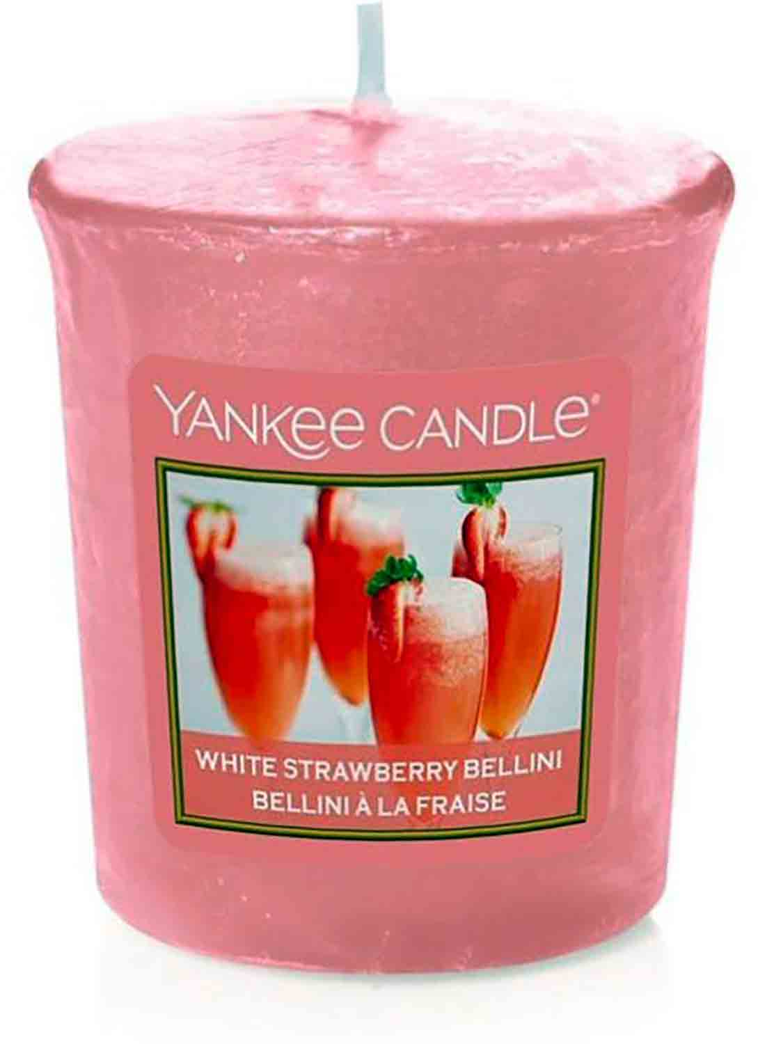 Votivní svíčka Yankee Candle White Strawberry Bellini 49g
