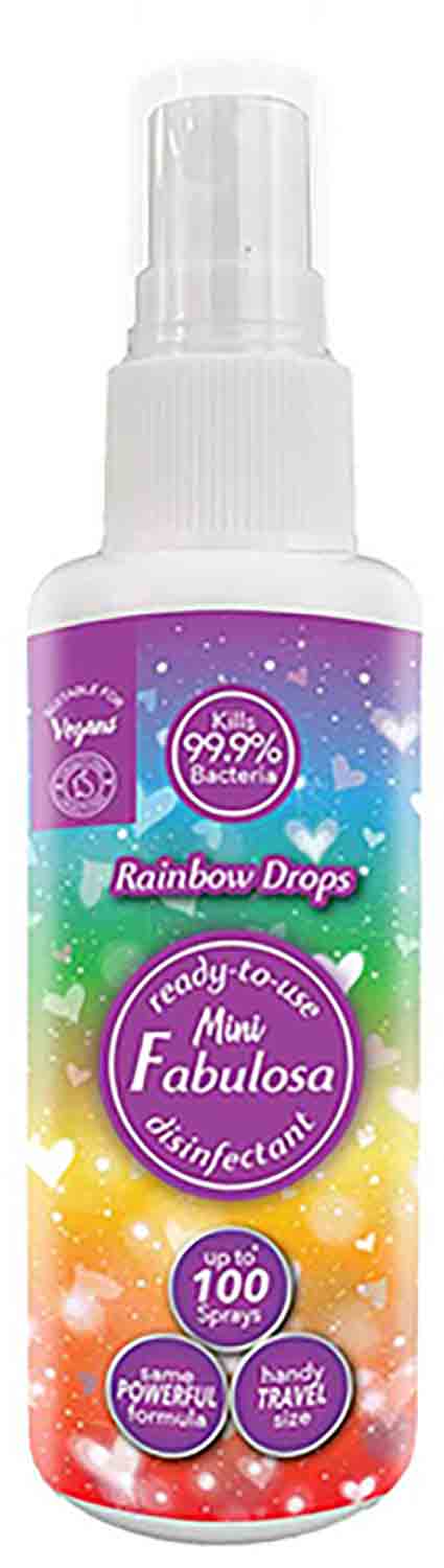 FABULOSA Mini dezinfekční sprej Rainbow Drops 60ml