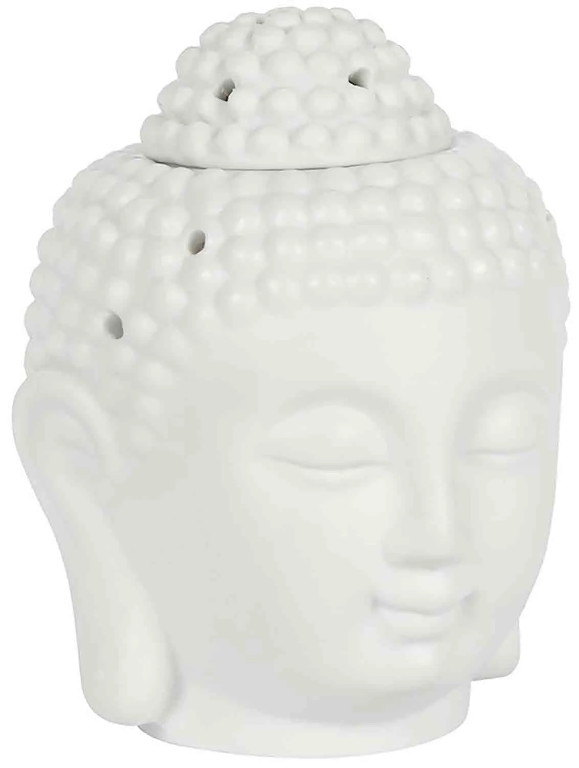 Aromalampa keramická Buddha bílá