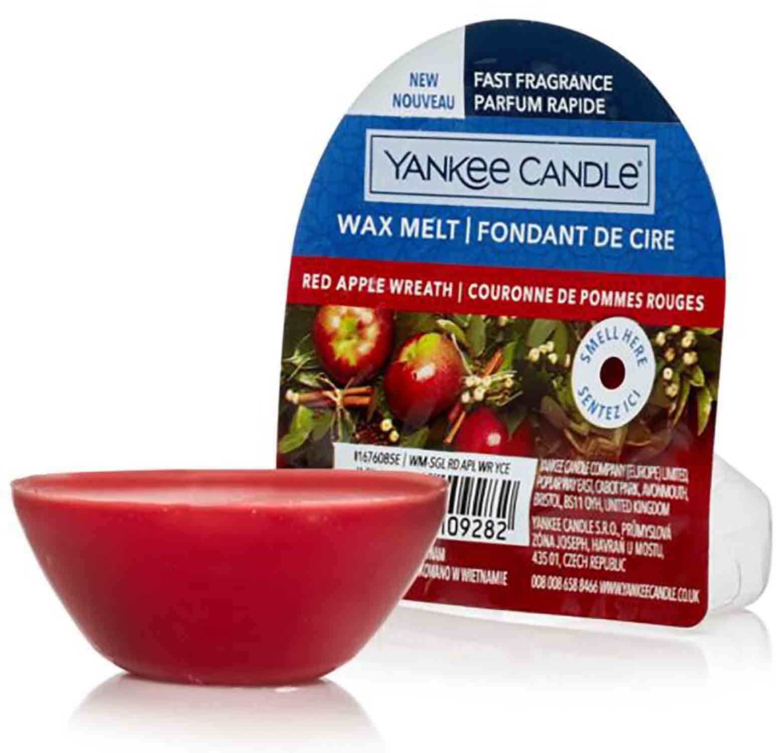 Yankee Candle Red Apple Wreath 22g vonný vosk