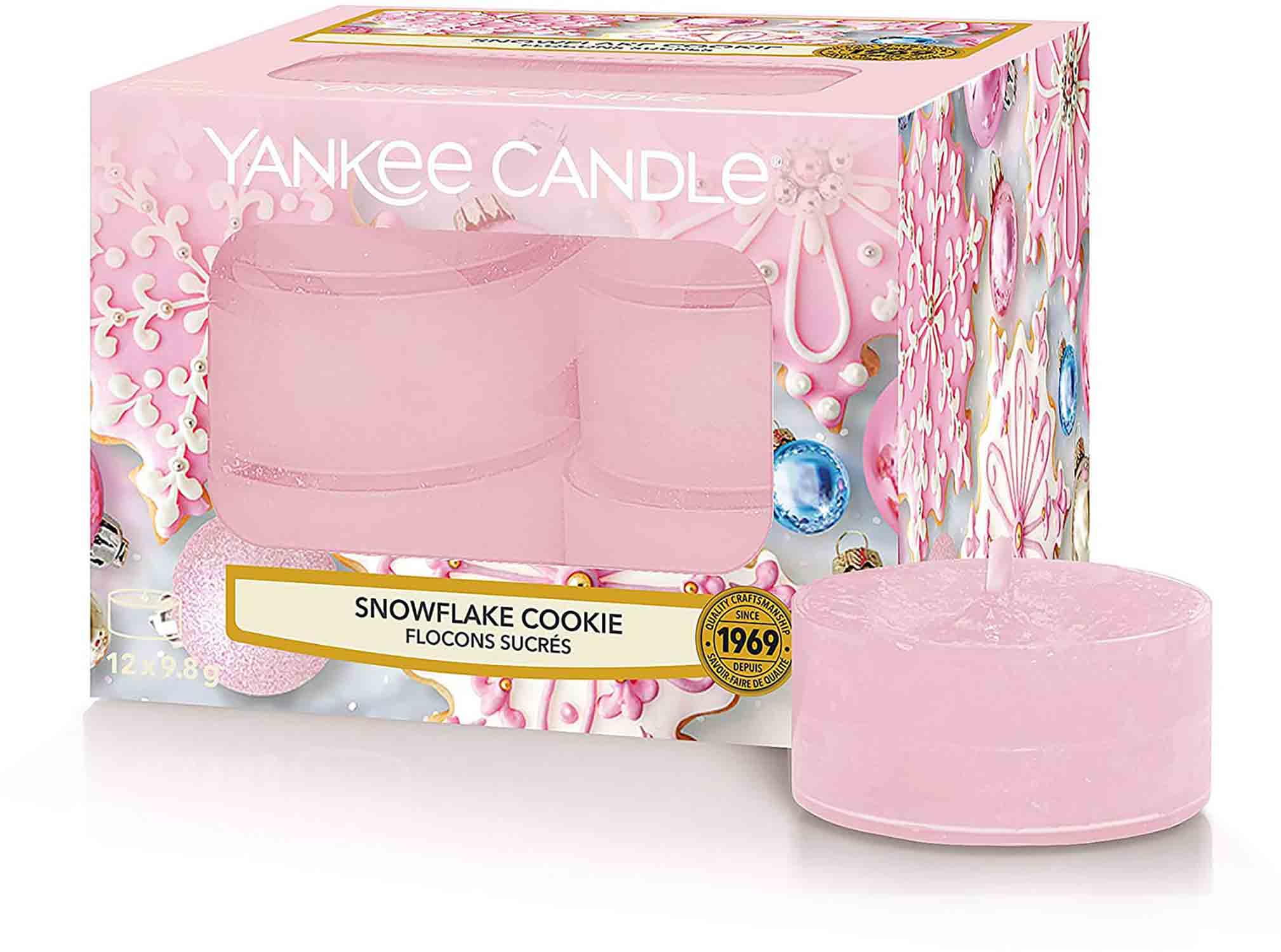 Yankee Candle Snowflake Cookie - 12 kusů čajové svíčky