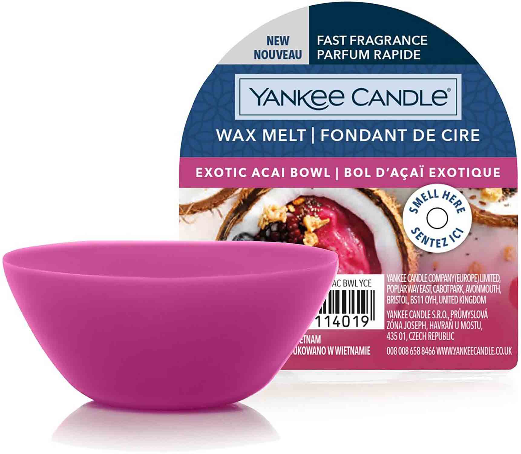 Yankee Candle Exotic Acai Bowl 22g vonný vosk