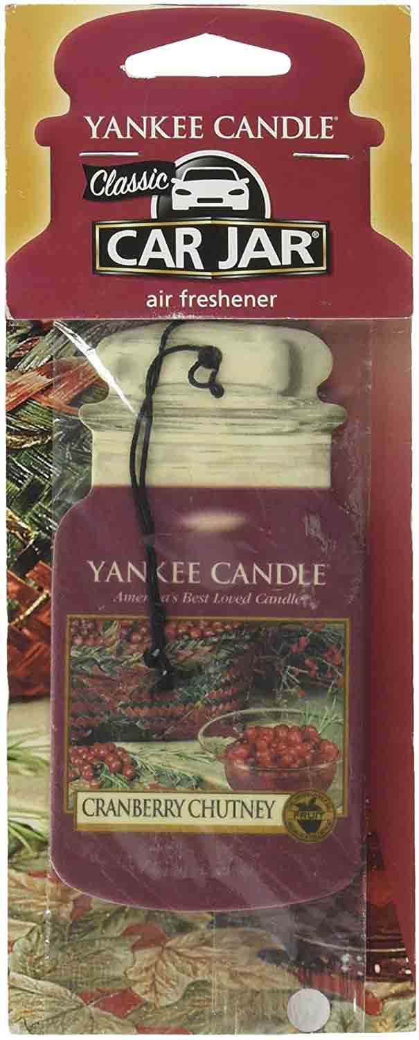 Vůně do auta Yankee Candle papírová visačka Cranberry Chutney 1 ks