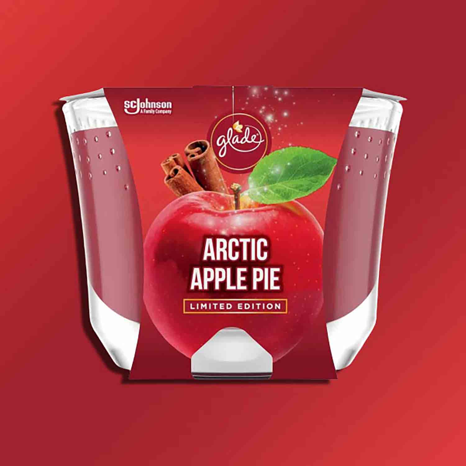 Glade Maxi Arctic Apple Pie 224 g vonná svíčka