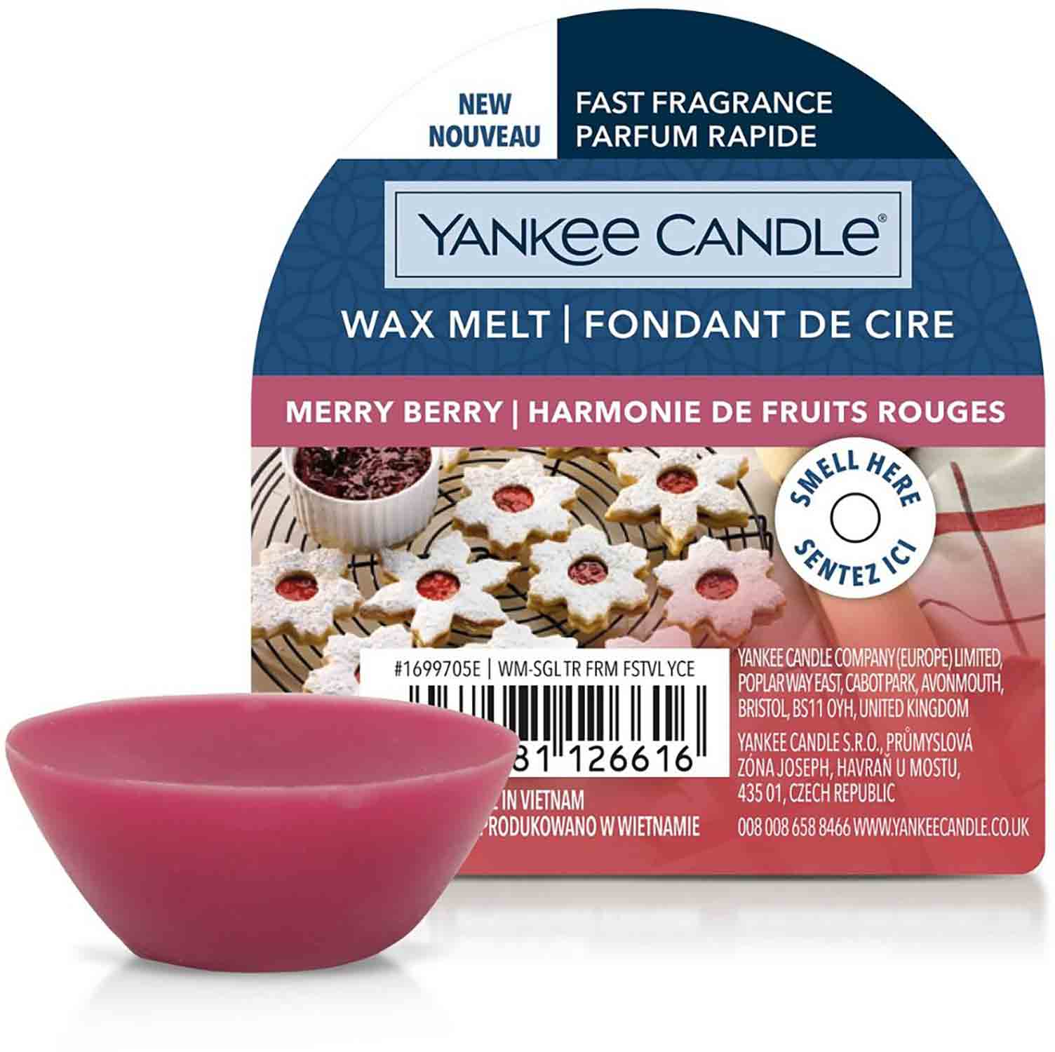 Yankee Candle Merry Berry 22 g vonný vosk