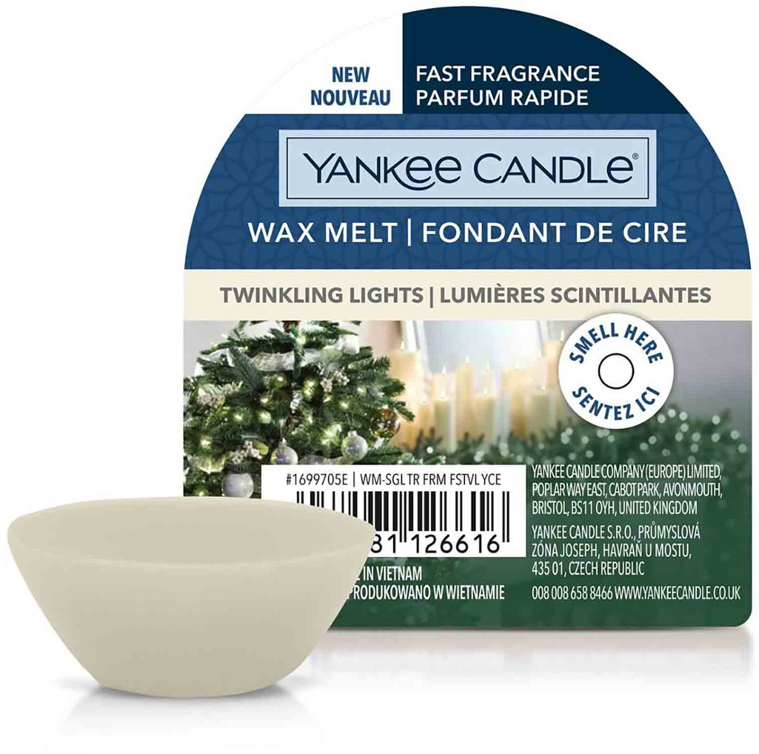 Yankee Candle Twinkling Lights 22g vonný vosk