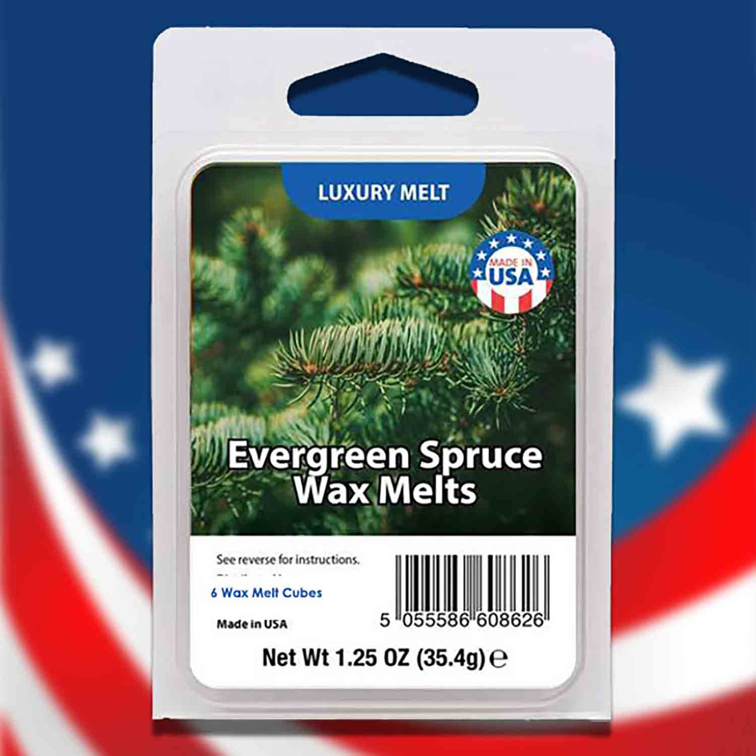 Evergreen Spruce Vonný vosk 6 kusů