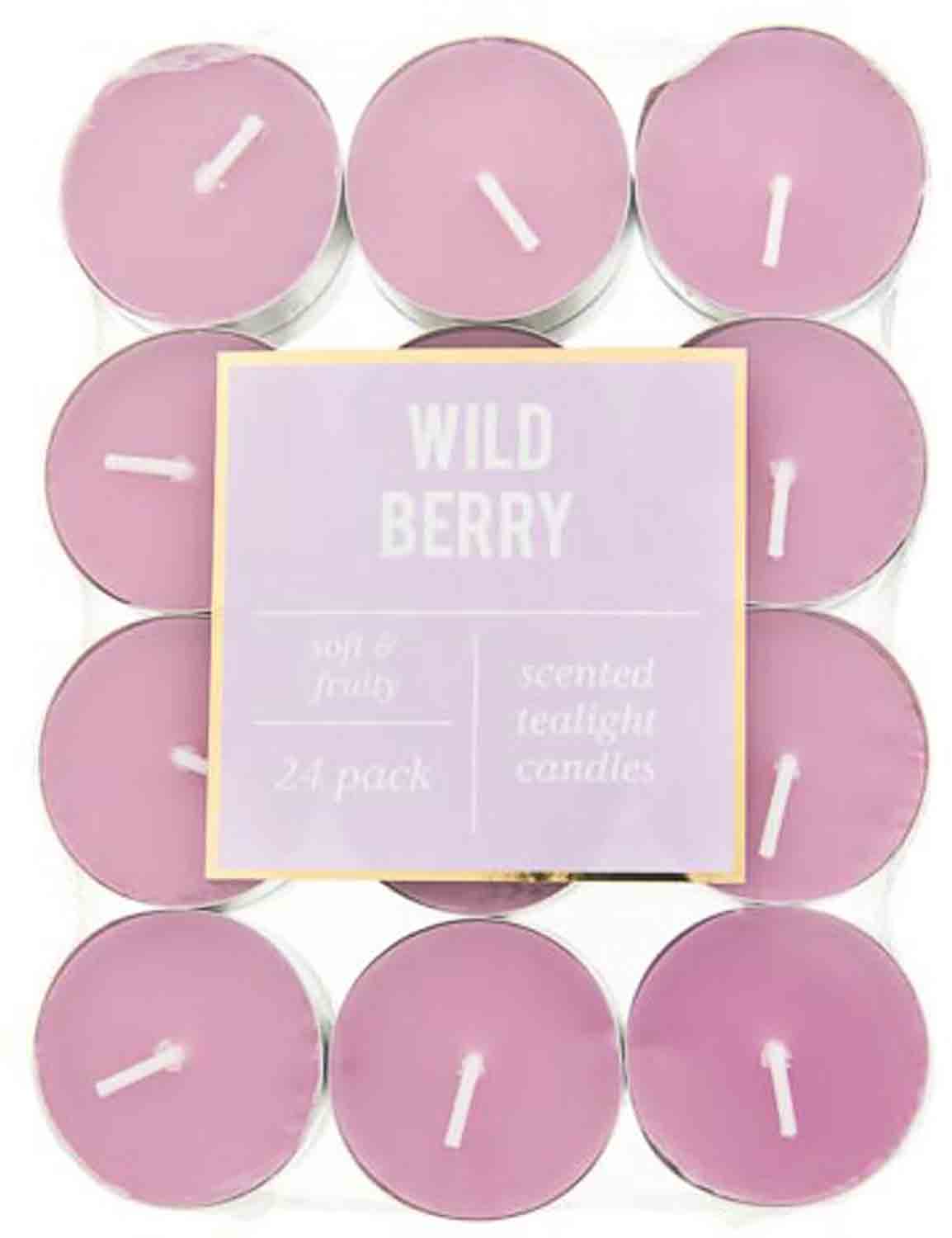 Čajové svíčky Wild Berry 24 kusů