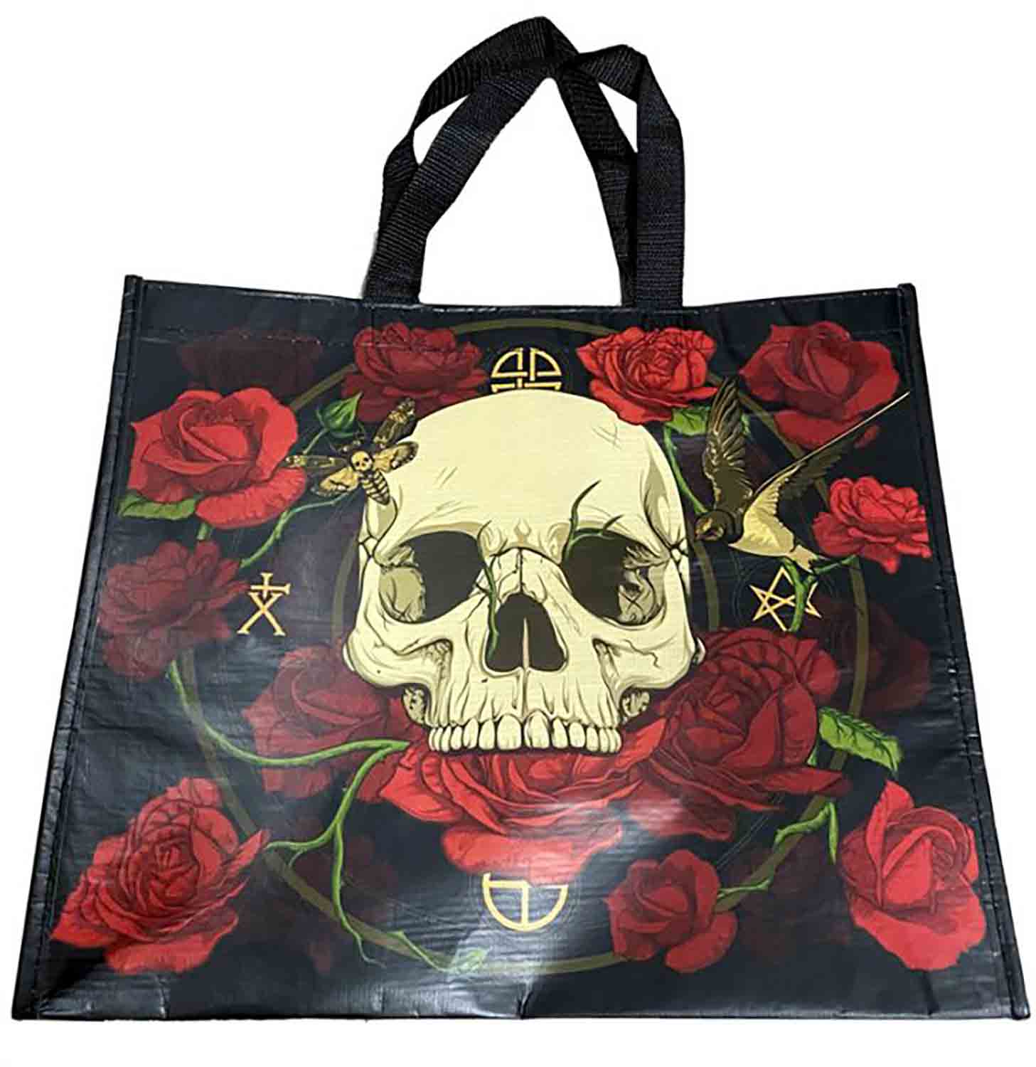 Nákupní taška Lebky a růže