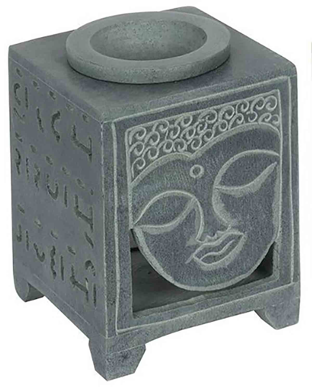 Buddha Mastková aromalampa šedá