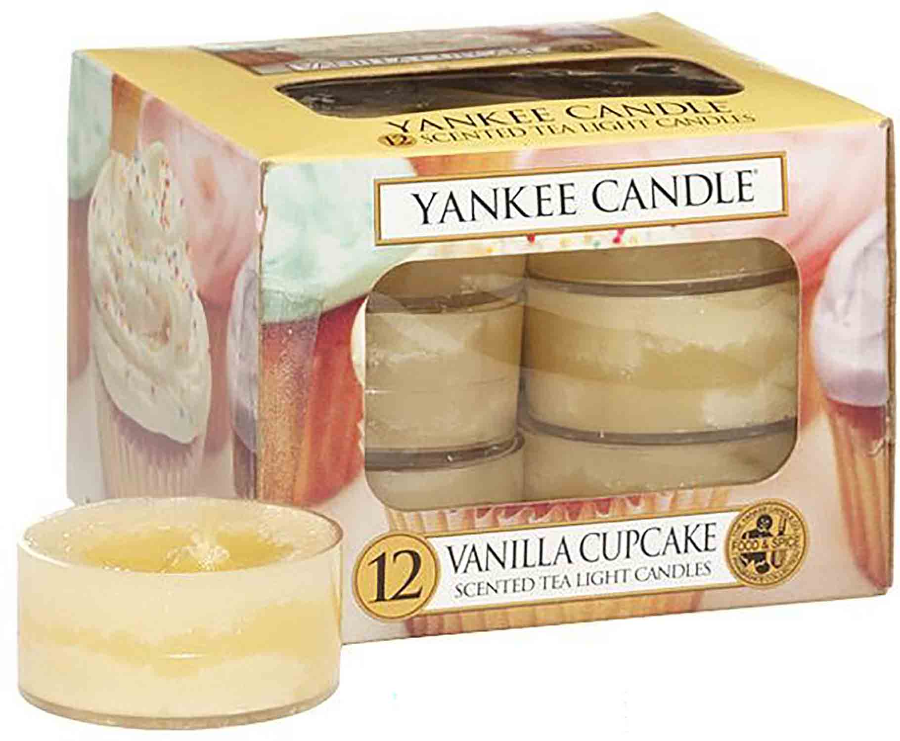 Yankee Candle Vanilla Cupcake - 12 kusů čajové svíčky