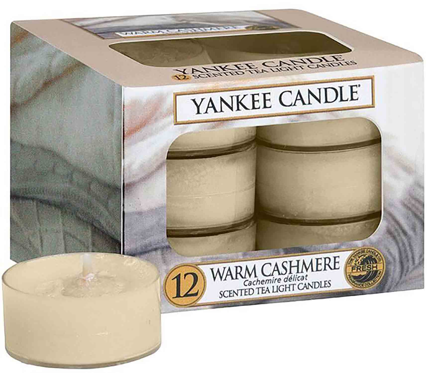 Yankee Candle Warm Cashmere - 12 kusů čajové svíčky