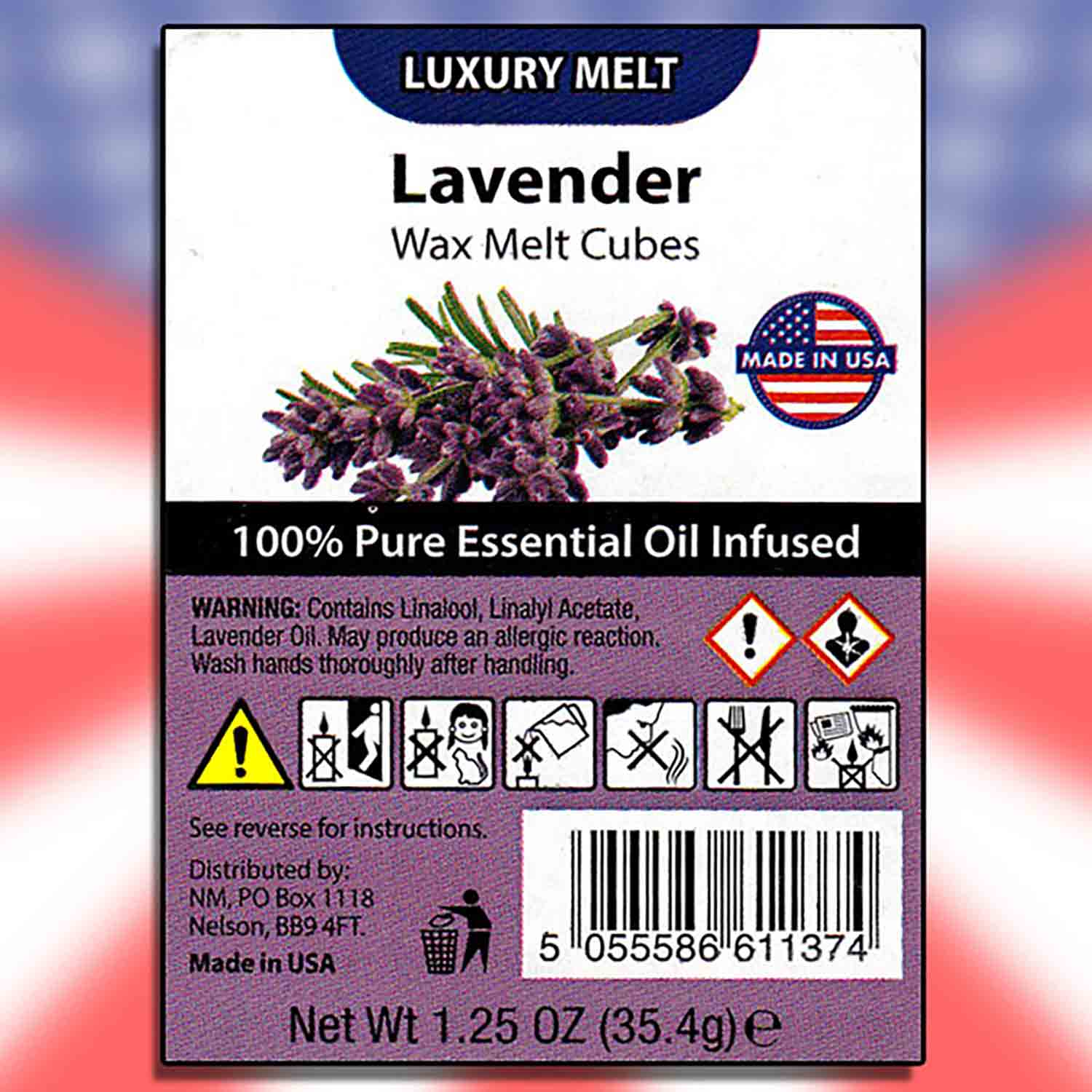 Lavender Vonný vosk 6 kusů