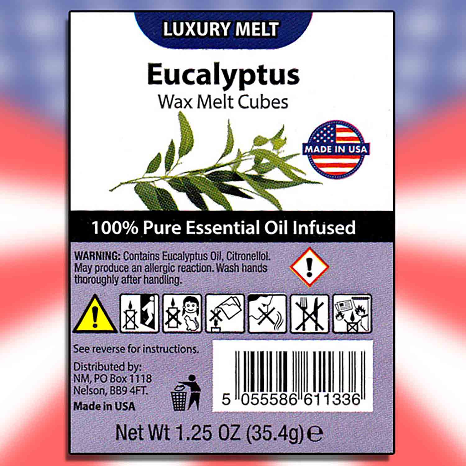 Eucalyptus Vonný vosk 6 kusů