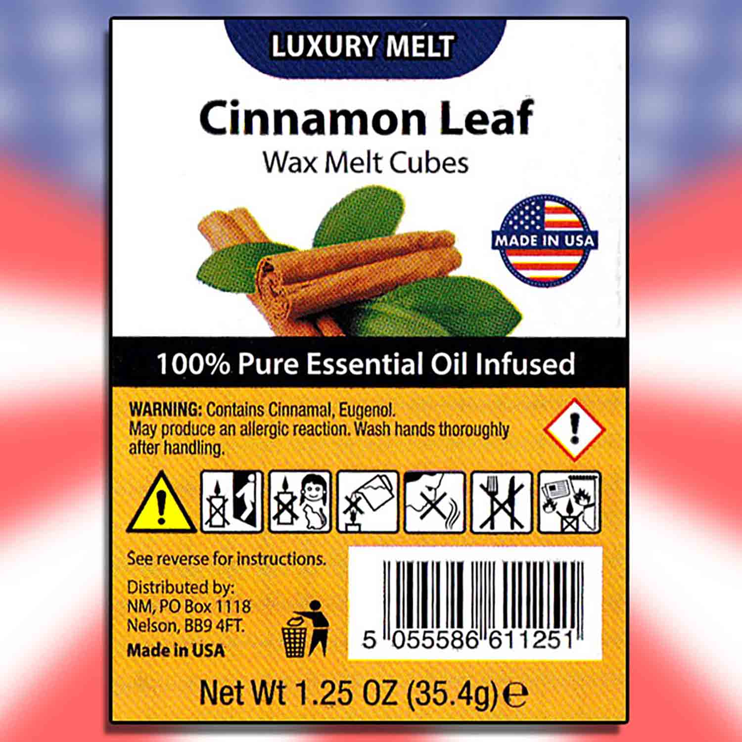 Cinnamon Leaf Vonný vosk 6 kusů