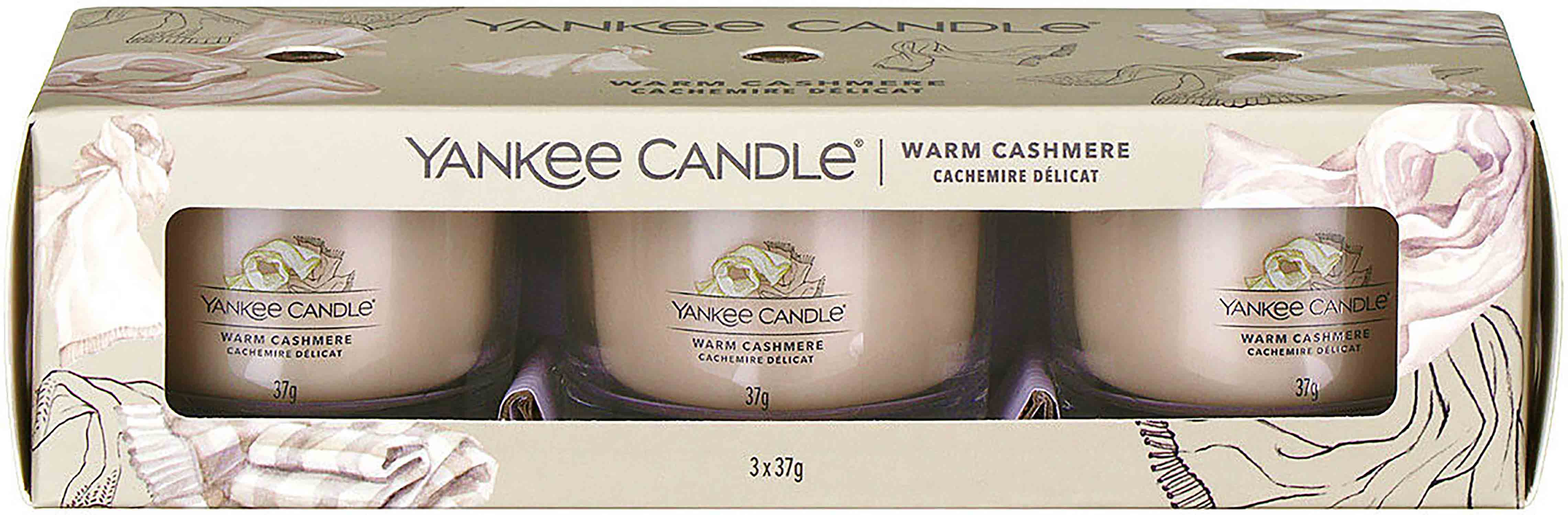 Yankee Candle Warm Cashmere sada votivních svíček