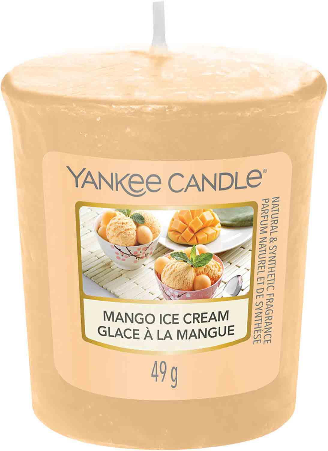 Yankee Candle Mango Ice Cream 49 g votivní svíčka