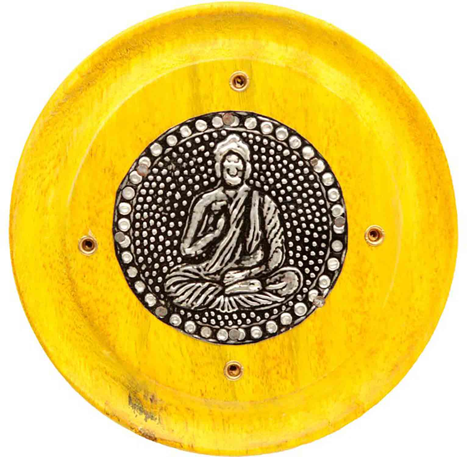 Stojan na vonné tyčinky Buddha žlutý