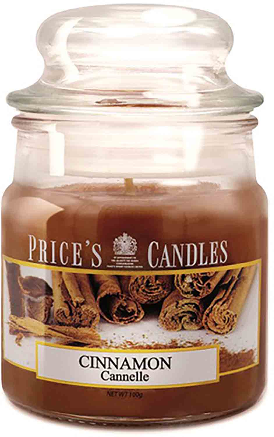Price´s Candles Cinnamon 100 g vonná svíčka