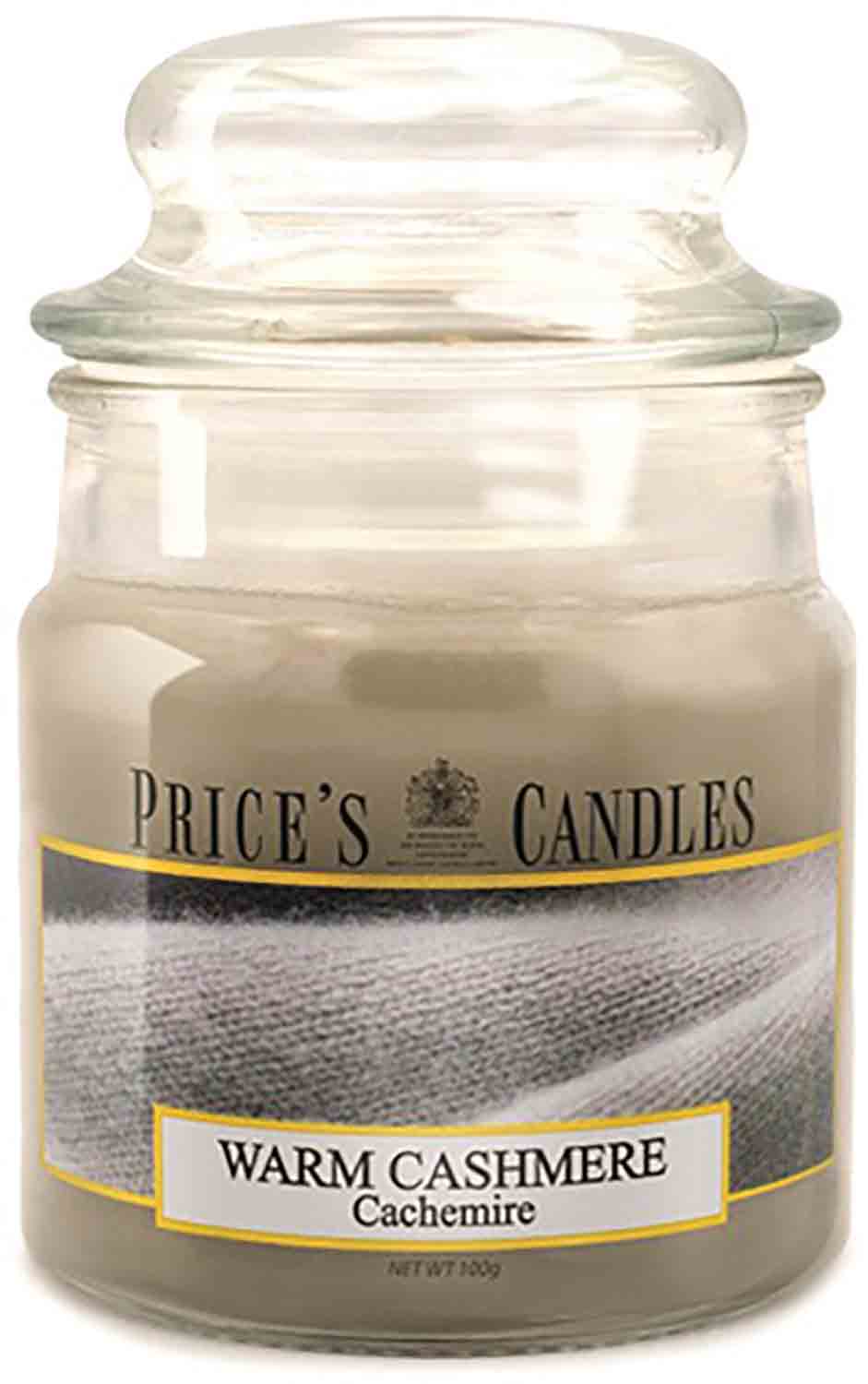 Price´s Candles Warm Cashmere 100 g vonná svíčka