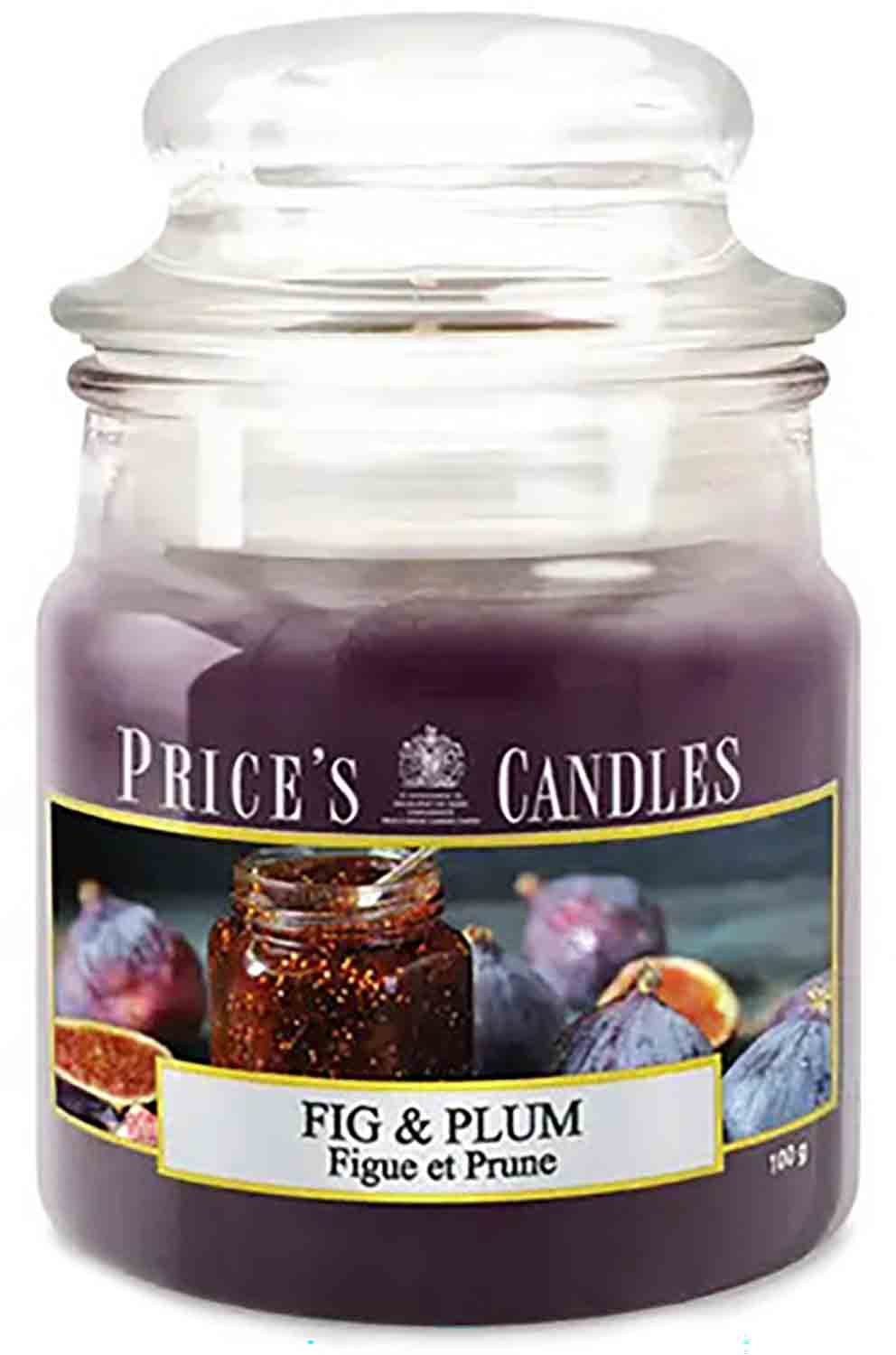 Price´s Candles Fig & Plum 100 g vonná svíčka