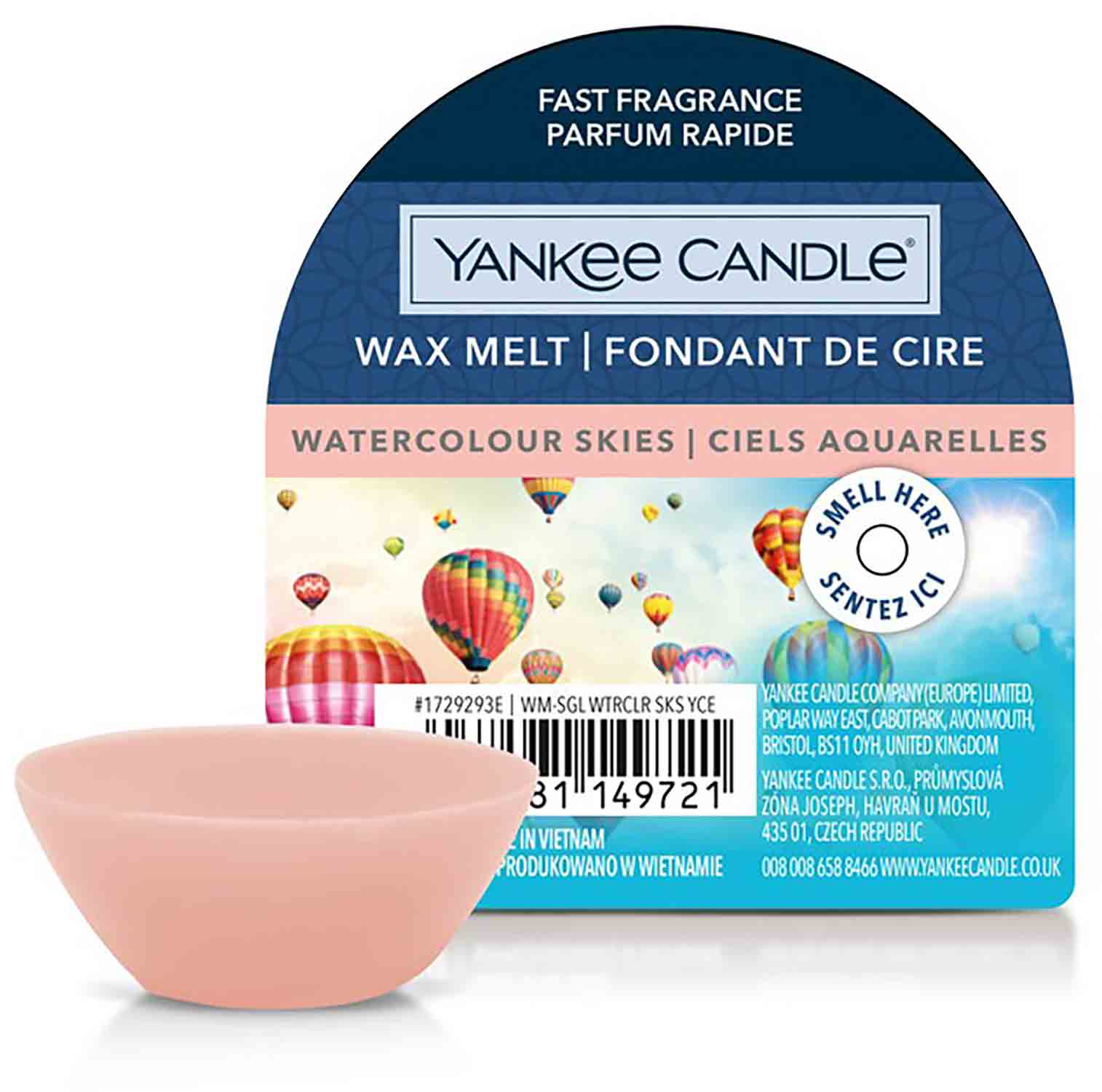 Yankee Candle Watercolour Skies 22g Vosk