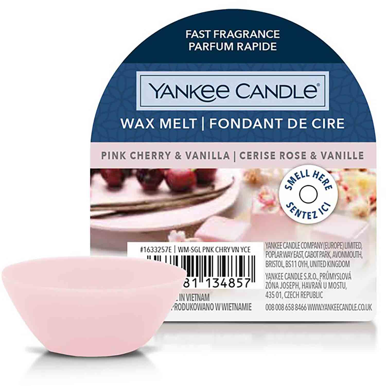 Yankee Candle Pink Cherry & Vanilla 22g Vosk