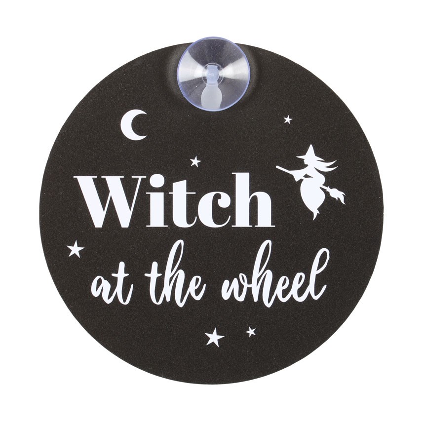 Přísavka na okno Witch at the wheel