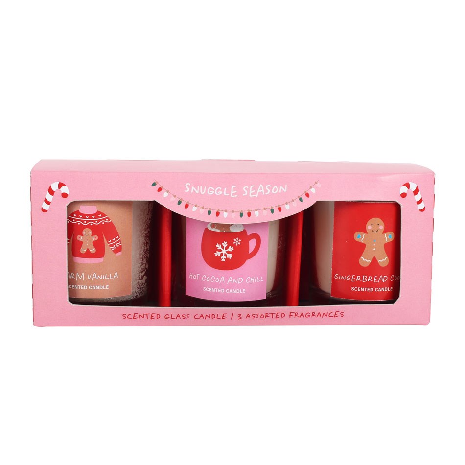 Christmas Sugarplum Fun Set votivních svíček