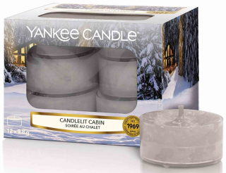 Yankee Candle Candlelit Cabin - 12 kusů čajové svíčky