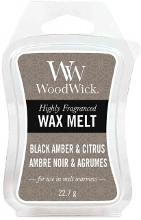 Wood Wick Black Amber & Citrus 22,7 g vonný vosk