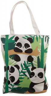 Látková taška se zipem Panda