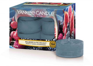 Yankee Candle Mulberry & Fig Delight - 12 kusů čajové svíčky