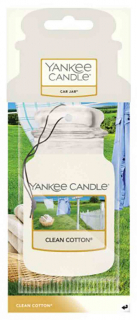 Vůně do auta Yankee Candle papírová visačka Clean Cotton, 1 ks