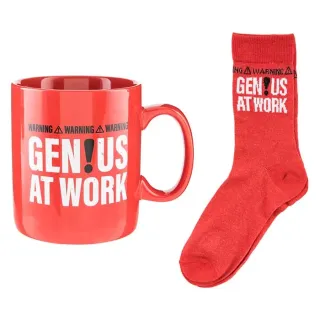 Genius At Work - Sada hrnek a ponožky