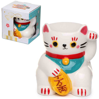 Aromalampa Maneki Neko bílá