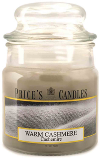 Price´s Candles Warm Cashmere 100 g vonná svíčka