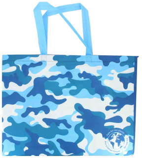 Blue Camo nákupní taška