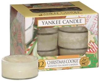 Yankee Candle Christmas Cookie - 12 kusů čajové svíčky